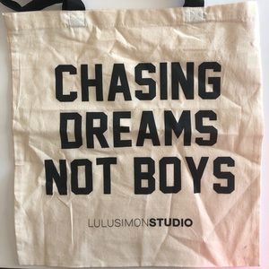Chasing Dreams Not Boys Tote
